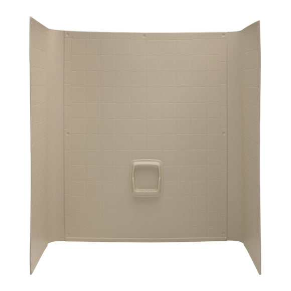 Lippert Bathtub Wall Surround - 40” x 54” x 58", Almond #AUW54GT-SPK