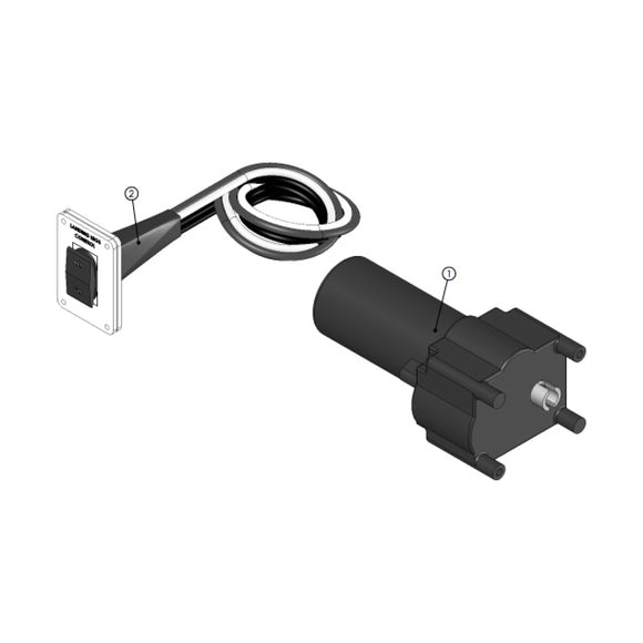 Lippert Power Gear Standard Landing Gear Motor & IP-Rated Switch Kit #217884