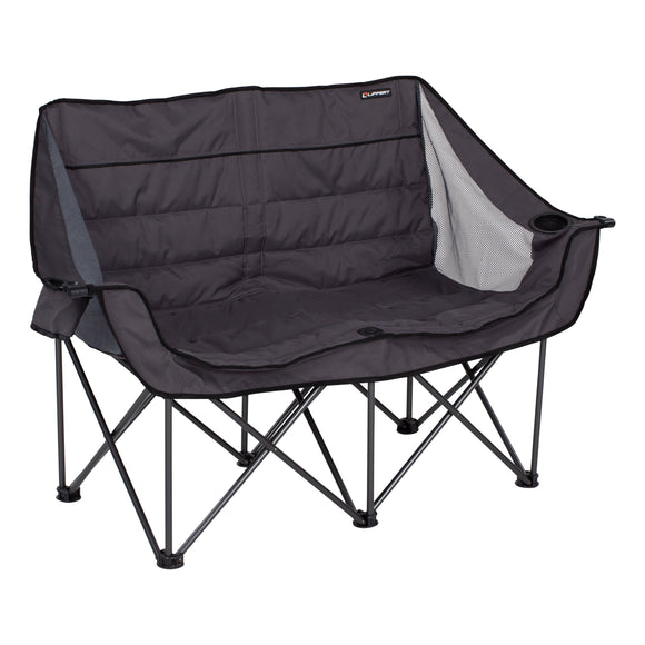 Lippert Comfort Series Double Wide Padded Sofa - Dark Grey