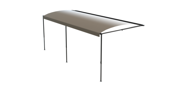 Solera® 16' 1000XL Series RV Awning Roller Assembly - Sand Fade (Black when Closed) with Black Shield #V000334873
