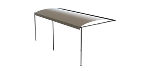 Solera® 20' 1000XL Series RV Awning Roller Assembly - Sand Fade (Black when Closed) with Black Shield #V000335345