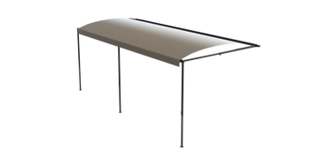 Solera® 20' 1000XL Series RV Awning Roller Assembly - Sand Fade (Black when Closed) with Black Shield #V000335345