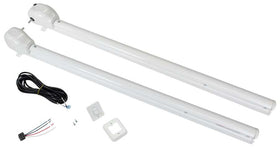 Solera Plain Head Power Hardware Kit for Pitched Awnings (66-1/8" Arms) White #V000436564