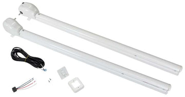 Solera Plain Head Power Hardware Kit for Pitched Awnings (66-1/8" Arms) White #V000436564